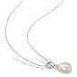 Gemstone Classics&#8482; Rice Pink Pearl Earrings & Necklace Set - image 2