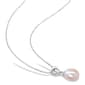 Gemstone Classics™ Rice Pink Pearl Earrings & Necklace Set - image 2