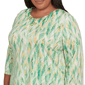 Plus Size Alfred Dunner Rise & Shine Bright Stroke Blouse - image 5