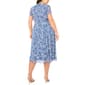 Plus Size MSK Short Sleeve Chiffon Pintuck Midi Dress - image 3