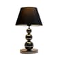Elegant Designs Pearl Black Chrome Metal Three Tier Ball Lamp - image 2