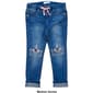 Girls (4-6x) BLUE iNK Sequin Caticorn Knee Jeggings - image 2