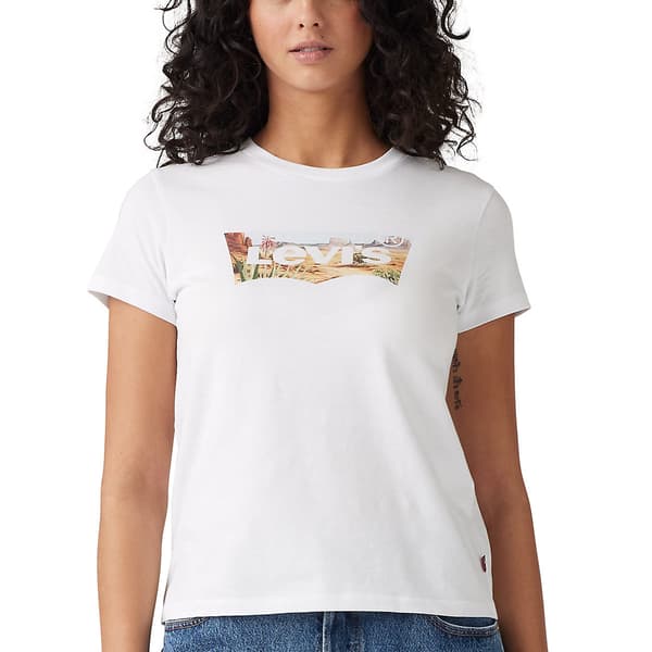 Womens Levi''s&#174; The Perfect Cactus Desert Logo Tee