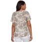 Womens Emaline Verde Grove II Short Sleeve Tie Neck Blouse - image 2