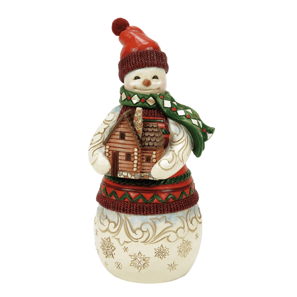 Jim Shore Heartwood Creek Christmas at Lodge Snowman Figurine - image 