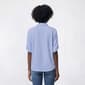 Womens Emily Daniels Roll Tab Elbow Sleeve Pinstripe Blouse - image 2