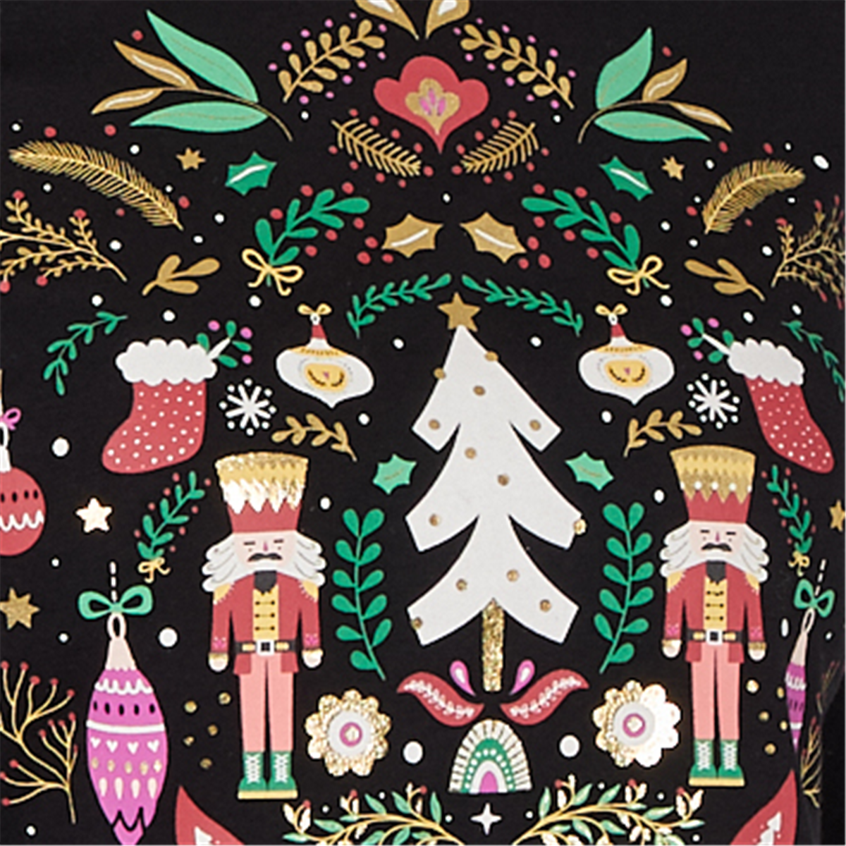 Womens Ruby Rd. Happy Holidays Nutcracker Scenic Tee