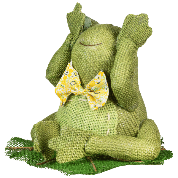 Northlight Sitting on Lily Pad See No Evil Frog Décor