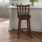 HH2 Home Presque Isle Cherry Wood Counter Height Swivel Stool - image 1