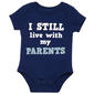 Baby Boy (NB-9M) Baby Starters Live with my Parents Bodysuit - image 1