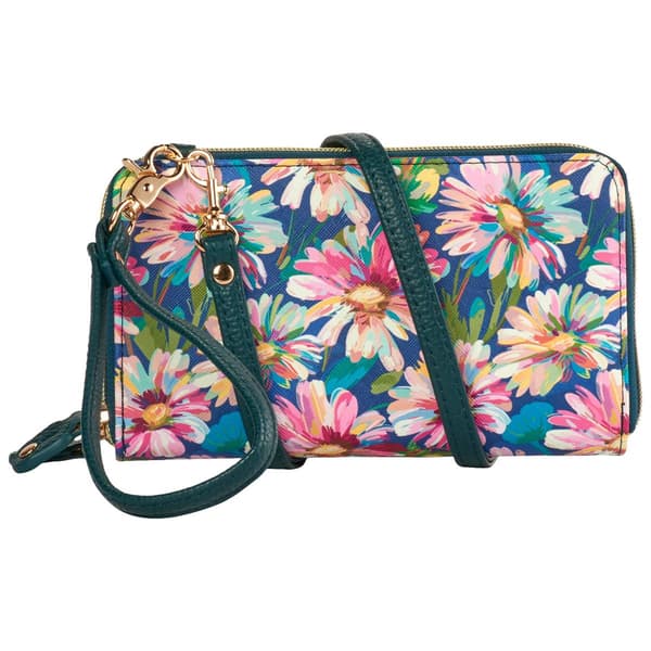 Womens Julia Buxton Ultimate Crossbody Wallet - Autumn Garland - image 