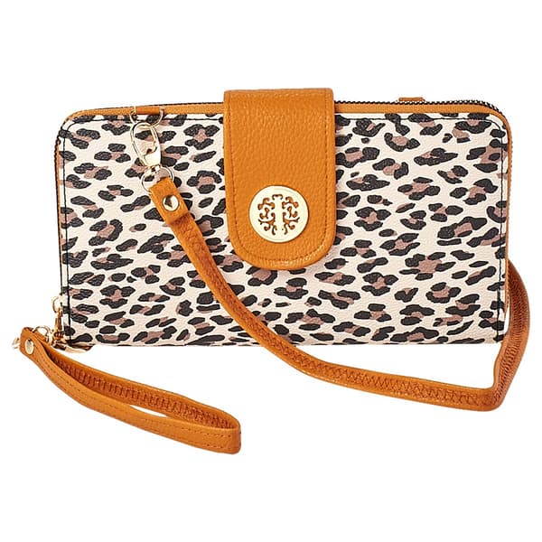 Womens Sasha Leopard 3 Ways Wallet On A String - image 