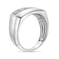 Mens Lynx 1/4ctw. Miracle Set Lab-Grown Diamond Ring - image 2