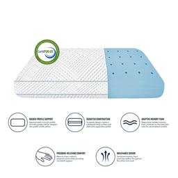Levitate Sleep Comfort Support Gel Memory Foam Bed Pillow