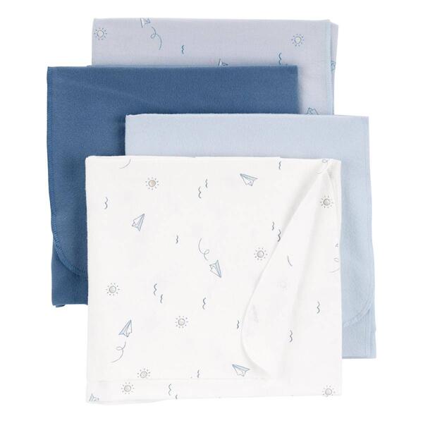 Carter's&#40;R&#41; 4pk. Paper Planes Receiving Blankets - image 