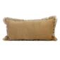 Your Lifestyle Tartan Fringed Decorative Pillow - 11x22 - image 1