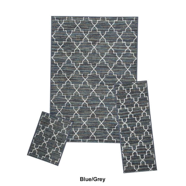 Achim Crosshatch Capri 3pc. Rug Set
