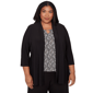 Plus Size Alfred Dunner Seville Border Print Two In One Top - image 1