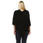 Plus Size White Mark Frostine Poncho Sweater - image 2