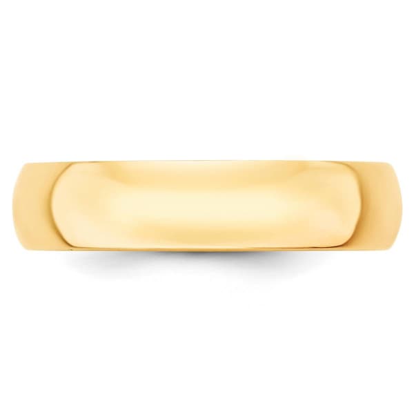 Mens Gold Classics™ 10kt. Yellow Gold  Half Round Wedding Band