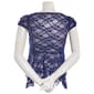 Juniors Madden Girl Floral Lace Cap Sleeve Sharkbite Top - image 3