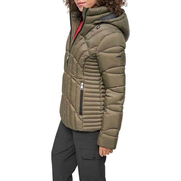 Womens DKNY Short Packable Jacket