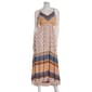 Juniors Angie Mix Print Crochet Trim Maxi Slip Dress - image 2