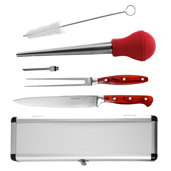 BergHOFF Pakka Wood 6pc. Carving Prep & Turkey Baster Set