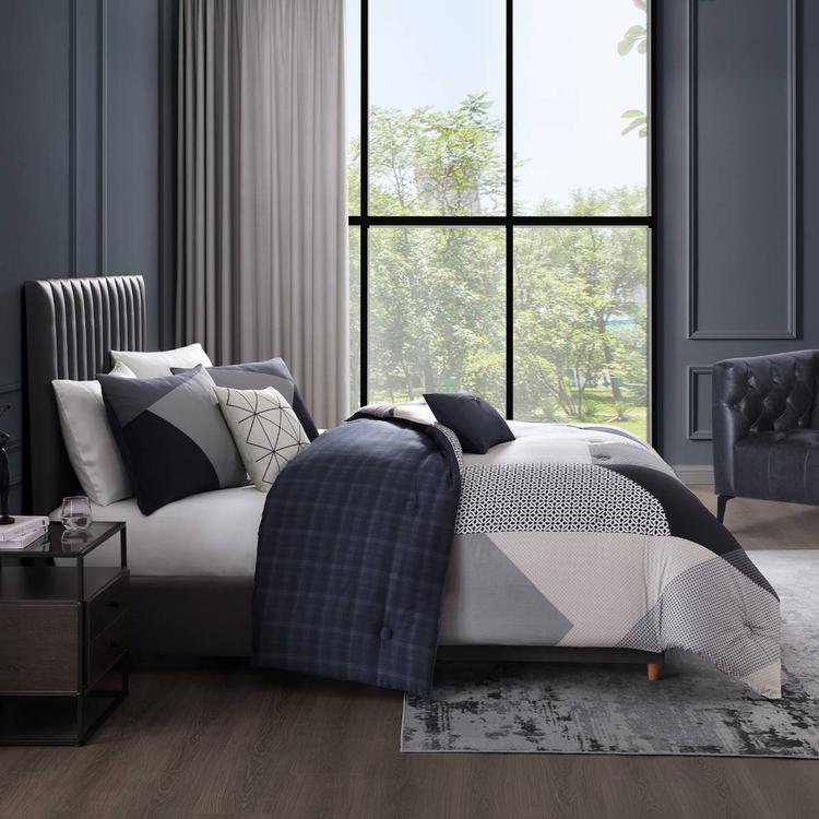 Bebejan® Geo Fusion Cotton 5pc. Reversible Comforter Set