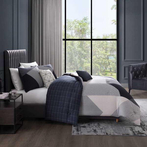 Bebejan® Geo Fusion Cotton 5pc. Reversible Comforter Set