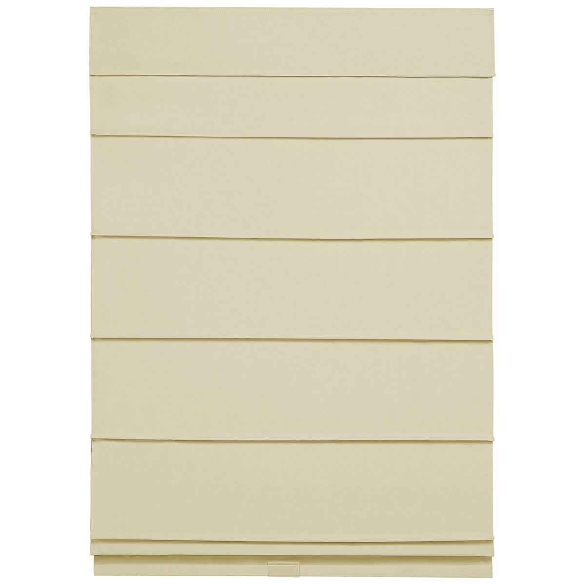 5in. Cordless Textured Fabric Roman Shades - Tan