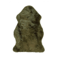 HomeRoots Dark Green New Zealand Lambs Wool Accent Rug - image 2