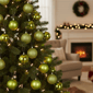 Northlight 32ct. Kiwi Green 4-Finish Christmas Ball Ornaments - image 4