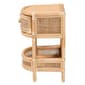 bali & pari Divitia Bohemian Natural Rattan 1-Drawer Nightstand - image 4