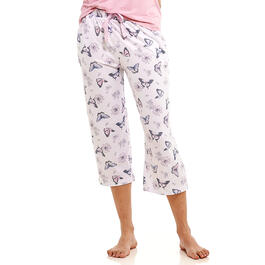 Womens Jaclyn Butterflies Lush Luxe Capri Pajama Pants