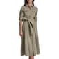 Womens DKNY Long Roll Tab Sleeve Tie Belt Cargo Shirtdress - image 4
