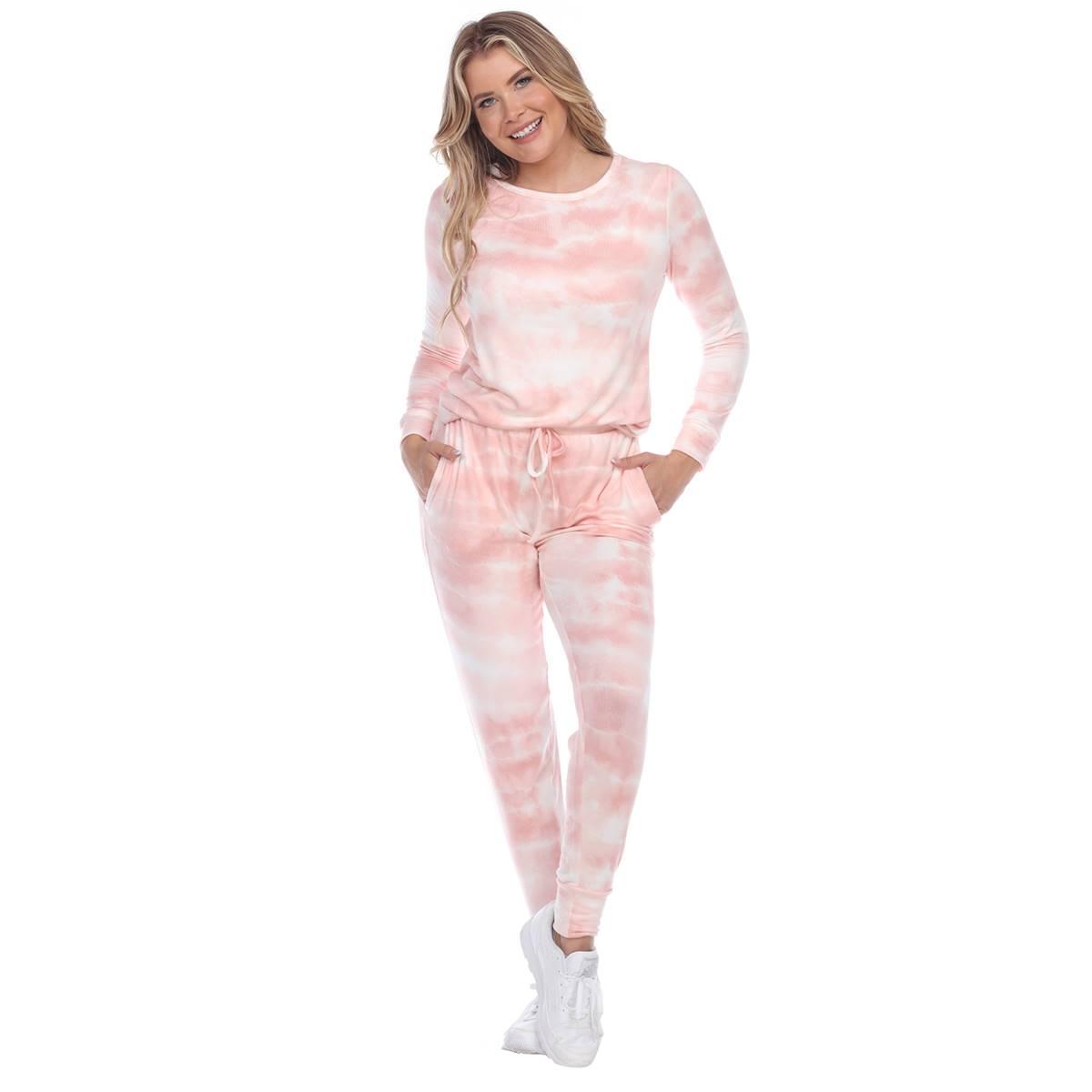 Womens White Mark 2pc. Tie-Dye Pants Set