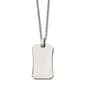 Mens Gentlemen's Classics&#40;tm&#41; Steel Curved Dog Tag Necklace - image 1