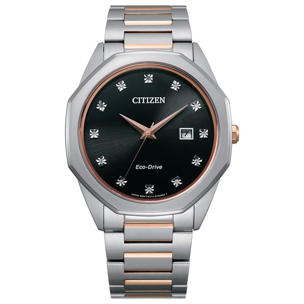 Mens Citizen&#40;R&#41; Eco-Drive Corso Diamond Watch - BM7496-56G