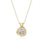 Forever Facets 18kt. Gold Aquamarine Love Knot Necklace - image 2