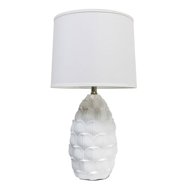 Elegant Designs Resin Table Lamp w/Fabric Shade