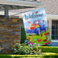 Northlight Seasonal Welcome Truck with Flowers Outdoor Flag - image 3