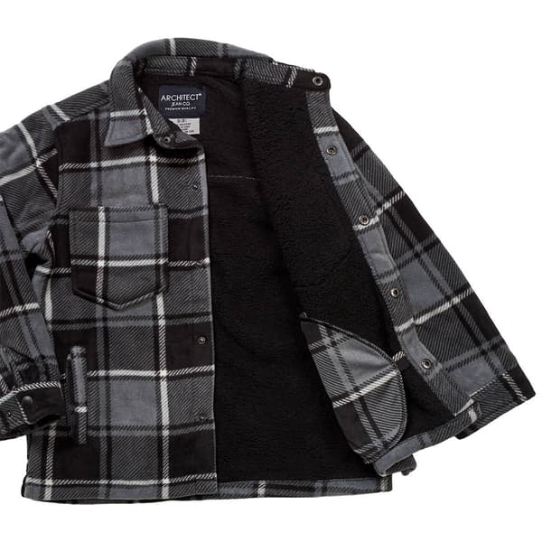 Boys (8-20) Architect® Sherpa Lined Nordic Shacket - Black