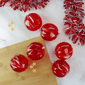 Northlight 6pc. Transparent Red Rhombus Cut Christmas Ornaments - image 2