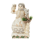 Jim Shore Heartwood Creek White Woodland Snowman Figurine - image 1