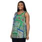 Plus Size 24/7 Comfort Apparel Geometric Scoop Neck Tank Top - image 2