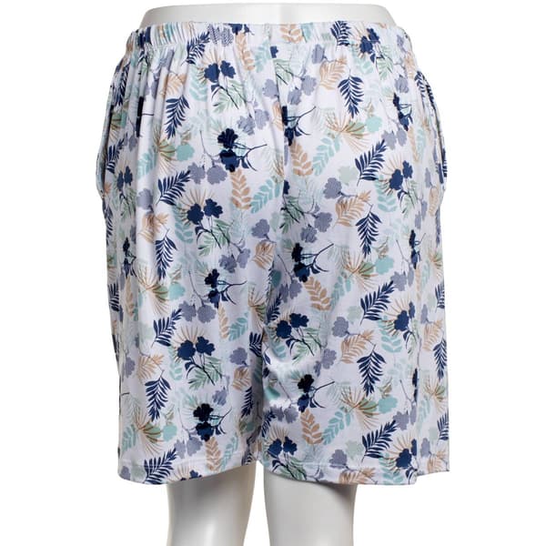 Plus Size René Rofé® Abstract Floral Bermuda Pajama Shorts