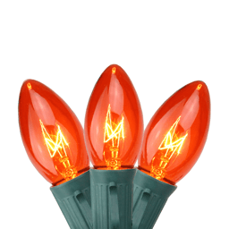 Northlight 25ct. Orange Transparent C9 Christmas String Lights