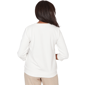 Womens Alfred Dunner Comfort & Joy Floral Embroidery Blouse - image 2