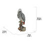 Hi-Line Gift Gabon Parrot On Stump Garden Statue - image 8